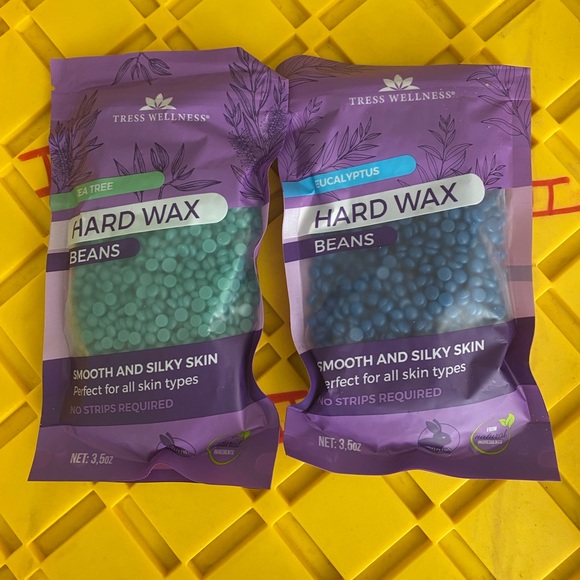 2 Tress Wellness Hard Wax Beans Beads  3.5 oz Tea tree and  Eucalyp - Picture 1 of 4